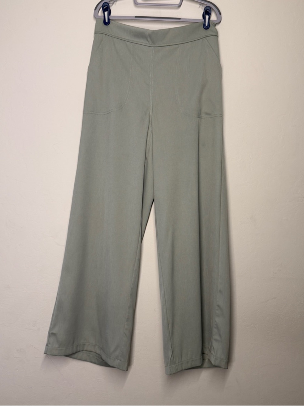 Max Studio Wide-Leg Pants in Sage Green